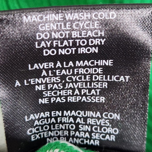 Mickey Mouse Holiday Christmas Sweater Size Medium Santa Hat Green w/ Trees - Picture 10 of 10